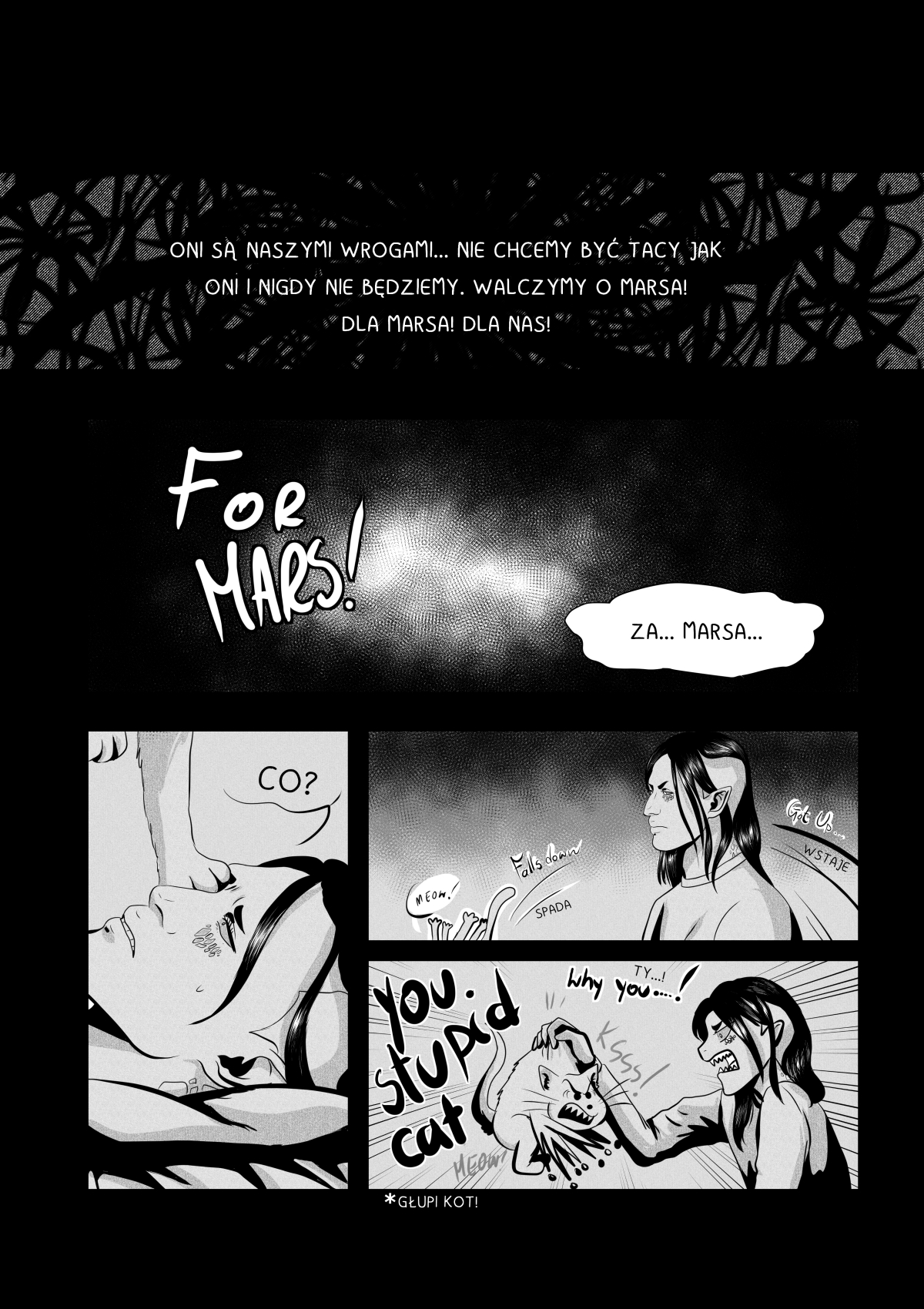 Za Marsa! Za wolność! I... za tę sukienkę?! Zobacz, jak elitarny przybysz z gwiazd przegrywa starcie z polską babcią i złośliwym kotem.