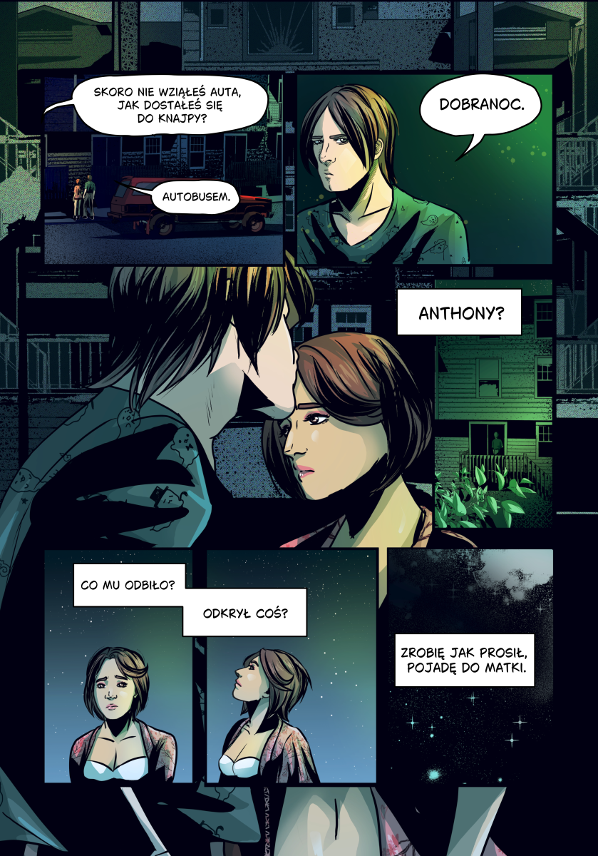 'Nie mogę ci powiedzieć. Tajemnica zawodowa.' – Gdy Anthony każe ci spać u matki, wiedz, że noc nie będzie bezpieczna. Odkryj sekrety skryte w cieniu neonów. 'Nie mogę ci powiedzieć. Tajemnica zawodowa.' – Gdy Anthony każe ci spać u matki, wiedz, że noc nie będzie bezpieczna. Odkryj sekrety skryte w cieniu neonów.